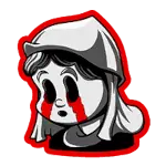 Weinendes-Mädchen-Symbol