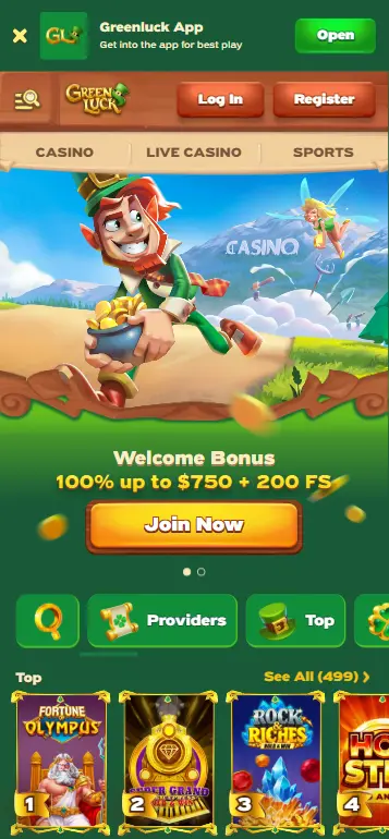 CA online casino homepage featuring Pray for Three slot